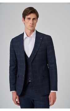 Morven Erkek Lacivert Poliviskon Trend Yelekli Ekoseli Slim Fit Sivri Yaka Takım Elbise 24mc001097200 Lacivert Morven Erkek Lacivert Poliviskon Trend Yelekli Ekoseli Slim Fit Sivri Yaka Takım Elbise 24mc001097200 Lacivert