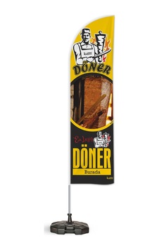 Döner Sarı Temalı Tek Yelken Bayrak 2 Sarı Döner Sarı Temalı Tek Yelken Bayrak 2 Sarı