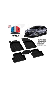 Renault Megane 3 4d Araca Özel Havuzlu Kauçuk Paspas 2010-2016