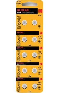 Kodak 10 Adet Ultra Alkalin A76/Lr44 Düğme Pil 30413139 Kodak 10 Adet Ultra Alkalin A76/Lr44 Düğme Pil 30413139