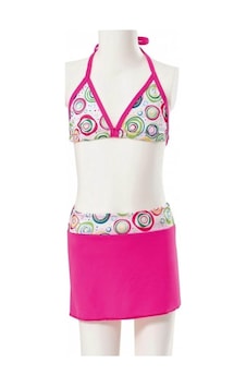 Argisa Kız Çocuk Etekli Bikini Pembe 2808 Argisa Kız Çocuk Etekli Bikini Pembe 2808