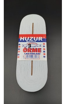 Beyaz - 3cm Paça Lastik Yassı Geniş 10mt. 5691 Beyaz - 3cm Paça Lastik Yassı Geniş 10mt. 5691
