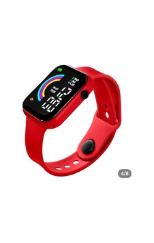 Kırmızı Su Geçirmez Watch Saat Akıllı Saat Değildir Kırmızı - 599272955
