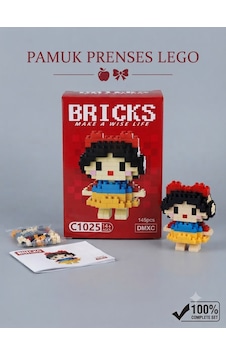 Bricks Yapım Seti - Pamuk Prenses Modeli - 145 Parça - Koleksiyonluk Figür Bricks Yapım Seti - Pamuk Prenses Modeli - 145 Parça - Koleksiyonluk Figür