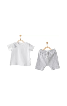 Melonika 2'li Basic Bebe Takım Grey Melange Çok Renkli Melonika 2'li Basic Bebe Takım Grey Melange Çok Renkli