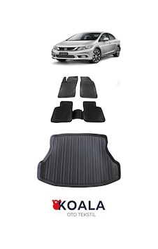 Honda Civic Fb7 Havuzlu Paspas Ve Bagaj Havuzu 2012 2016