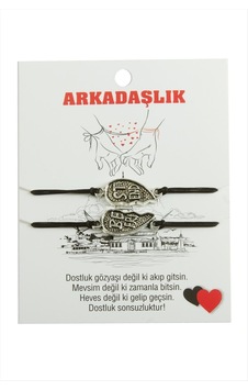Best - 61 - Friends Arkadaş Deri - Spt-gld - Bileklik Siyah Best - 61 - Friends Arkadaş Deri - Spt-gld - Bileklik Siyah