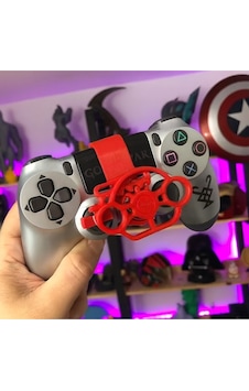 Ps4 Dualshock Gamepad Uyumlu 3d Direksiyon Aparatı Kırmızı Ps4 Dualshock Gamepad Uyumlu 3d Direksiyon Aparatı Kırmızı