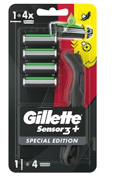 Gilette Sensor 3 Plus Black Makine + 4 Yedek Başlık 1 Adet Gilette Sensor 3 Plus Black Makine + 4 Yedek Başlık 1 Adet