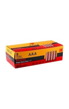 Kodak K3AHZ-S2 Super Heavy Duty Çinko Karbon AAA İnce Kalem Pil 60'lı Kodak K3AHZ-S2 Super Heavy Duty Çinko Karbon AAA İnce Kalem Pil 60'lı