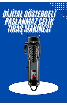 Profesyonel Saç Kesme Aleti Dijital Saç Sakal Tıraş Makinesi Uzun Ömürlü 1.5 Saat Profesyonel Saç Kesme Aleti Dijital Saç Sakal Tıraş Makinesi Uzun Ömürlü 1.5 Saat