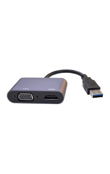 Usb'den Vga+hdmi'ye Dönüştürücü 1080p Çoklu Ekran Yansıtma Ve Genişletme Kablosu Usb'den Vga+hdmi'ye Dönüştürücü 1080p Çoklu Ekran Yansıtma Ve Genişletme Kablosu