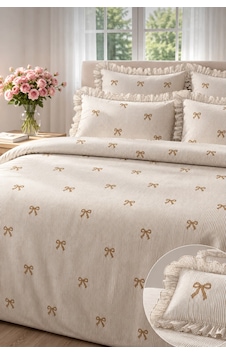 Uçkan Home %100 Pamuk Fiyonk Desenli Fırfır Detaylı Çift Kişilik Nevresim Seti--uh-00101 Açık Kahverengi Uçkan Home %100 Pamuk Fiyonk Desenli Fırfır Detaylı Çift Kişilik Nevresim Seti--uh-00101 Açık Kahverengi