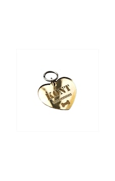 Negelsin Köpek Künye Isimlik Kalp Model Gold Aynalı Negelsin Köpek Künye Isimlik Kalp Model Gold Aynalı