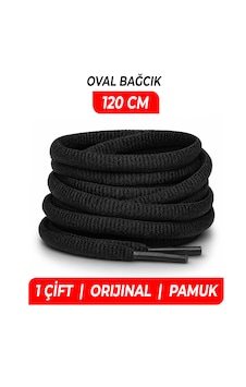 120 cm Oval Spor Ayakkabı Bağcığı, Sneaker, Koşu, Yürüyüş Ve Günlük Ayakkabılar İçin Dayanıklı Pamuk Bağı , Premium Bağcık 1 Çift - 120 Cm Siyah 120 cm Oval Spor Ayakkabı Bağcığı, Sneaker, Koşu, Yürüyüş Ve Günlük Ayakkabılar İçin Dayanıklı Pamuk Bağı , Premium Bağcık 1 Çift - 120 Cm Siyah