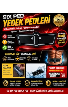 Six Ped Yedek Pedleri İle Cihazınızı Yenileyin, Antrenman Gücünü Artırın. Çok Renkli