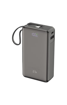 10.000 Mah 22.5w Hızlı Şarj 1xusb 1xtype-c Çıkış Powerbank Type-c Kablolu Led Göstergeli Güç Bankası Gri 10.000 Mah 22.5w Hızlı Şarj 1xusb 1xtype-c Çıkış Powerbank Type-c Kablolu Led Göstergeli Güç Bankası Gri