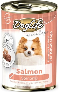 Doglife Somonlu Yetişkin Köpek Konservesi 12 x 400 G