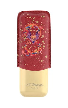 183276 St Dupont Dragon 2'li Puro Kılıfı 183276 St Dupont Dragon 2'li Puro Kılıfı