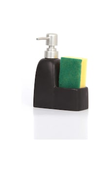 Stonware Süngerli Sıvı Sabunluk- Siyah Stonware Süngerli Sıvı Sabunluk- Siyah