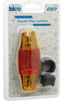 Bisiklet Stop Lambası Sinyalli Pilli 4741 Altın Bisiklet Stop Lambası Sinyalli Pilli 4741 Altın