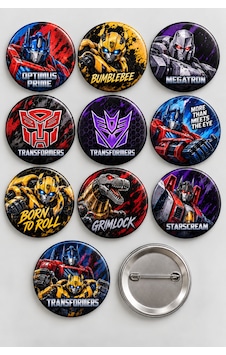 Minikutunuz Transformers 10 Lu Rozet Seti 44 Mm Çocuk Çanta Yaka İğneli Rozet Diğer Minikutunuz Transformers 10 Lu Rozet Seti 44 Mm Çocuk Çanta Yaka İğneli Rozet Diğer