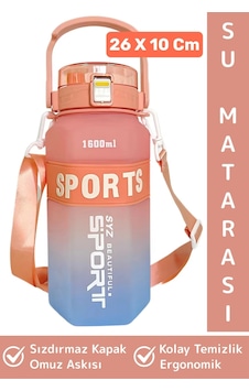Dayanıklı Bpa İçermz Sızdırmaz Kapak Kolay Temizlenir Okul Ofis Spor Omuz Askılı Su Matarası 1600 Ml Çok Renkli Dayanıklı Bpa İçermz Sızdırmaz Kapak Kolay Temizlenir Okul Ofis Spor Omuz Askılı Su Matarası 1600 Ml Çok Renkli