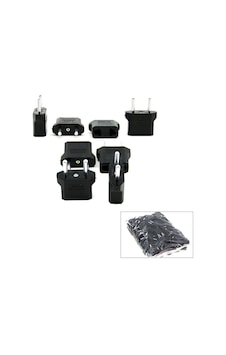Kırgıl-001-3 Fener Fişi Siyah Amerikan Adaptör Fiş - 100'li Paket