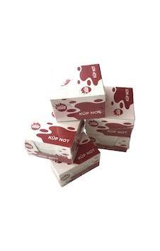 Stilo Küp Blok Beyaz 8 8 Cm 5 Adet