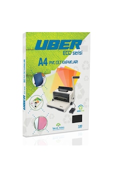 Uber A4 Opak Siyah Pvc Cilt Kapakları - 100adet Uber A4 Opak Siyah Pvc Cilt Kapakları - 100adet