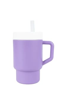 Pandish Mugley Tek Kulplu Kapaklı Pipetli Silikon Alıştırma Bardağı - Lila Mor Pandish Mugley Tek Kulplu Kapaklı Pipetli Silikon Alıştırma Bardağı - Lila Mor