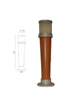 Bahçe Armatürü Bollard Kahverengi