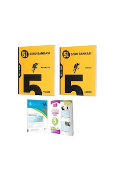 5. Sınıf Matematik ve Türkçe Soru Bankası Seti İle Tüm Dersler Yaprak Test ve KDS Deneme Hediye 5. Sınıf Matematik ve Türkçe Soru Bankası Seti İle Tüm Dersler Yaprak Test ve KDS Deneme Hediye
