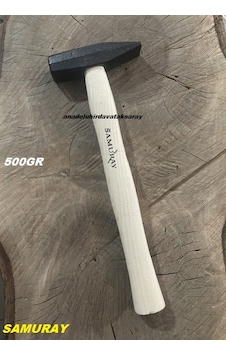 Samuray Çelik 500gr Çekiç Ahşap Saplı Çekiç Crv Dökme Çelik Çekiç