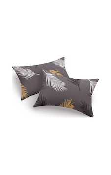 Eponj Home 2'li Yastık Kılıfı 50x70 Cm Only Olivia Altın-gri