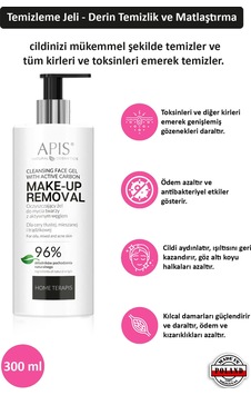 Apis Natural Hyaluronik Asit İçeren Nemlendirici Yüz Temizleme Jeli 300 ML Apis Natural Hyaluronik Asit İçeren Nemlendirici Yüz Temizleme Jeli 300 ML