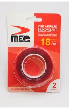 Çift Taraflı Bant- Akrilik Silikon Bant- Şeffaf Bant-2mt Çift Taraflı Bant Çift Taraflı Bant- Akrilik Silikon Bant- Şeffaf Bant-2mt Çift Taraflı Bant