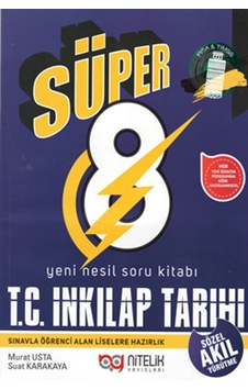 NİTELİK 8. Sınıf Yeni Nesil Süper İnkılap Tarihi Soru Kitabı NİTELİK 8. Sınıf Yeni Nesil Süper İnkılap Tarihi Soru Kitabı