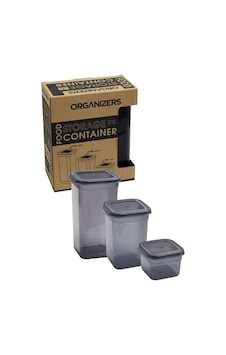Organizers Saklama Kabı 3 Lü Grı Org-433-gr 4332 Organizers Saklama Kabı 3 Lü Grı Org-433-gr 4332