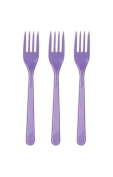 25 Adet Plastik Mor Çatal Genel 25 Adet Plastik Mor Çatal Genel