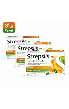 Strepsils Herbal Defence Pastil 16'lı 3 Adet
