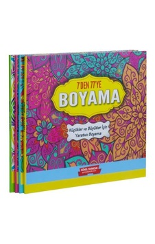 7'den 77'ye Boyama 3 Kitap Küçükler Ve Büyükler İçin Yaratıcı Boyama