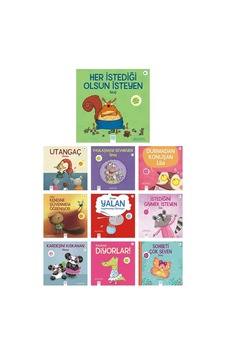 Minik Adımlar Dizisi Seti - Her İstediği Olsun İsteyen Moli, Utangaç Momo, Paylaşmayı Sevmeyen İlma,