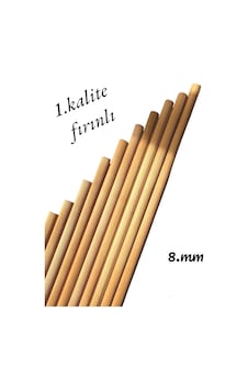Ahşap Kavela Çıta Çubuk Kavela Yivli 8 Mm 20 Cm 50 Adet Ahşap Kavela Çıta Çubuk Kavela Yivli 8 Mm 20 Cm 50 Adet