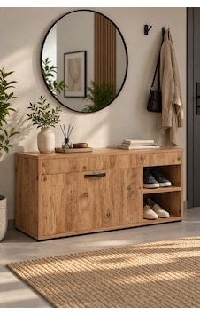 Sulorahome Ayakkabılık Dolabı Kahverengi 90 Cm Kahverengi - Atlantik Çam