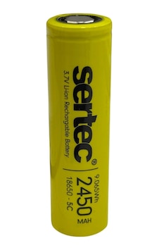 Sertec 18650 3.7v 2450 Mah 5c Li-ıon Şarjlı Pil Sertec 18650 3.7v 2450 Mah 5c Li-ıon Şarjlı Pil