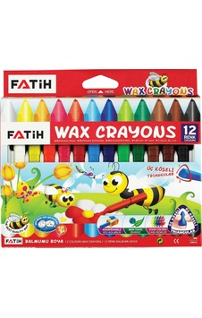 Fatih 12 Renk Üçgen Crayon Jumbo Mum Boya 50290 Fatih 12 Renk Üçgen Crayon Jumbo Mum Boya 50290