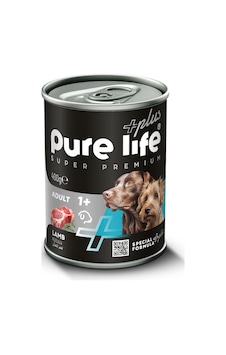 Purelife Plus Kuzu Etli Yetişkin Köpek Konserve Mama 400gr Purelife Plus Kuzu Etli Yetişkin Köpek Konserve Mama 400gr