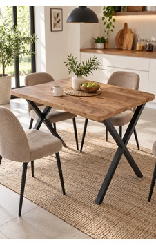 Sulorahome Atlantik Kahverengi Mutfak Masası 110x70 Cm Atlantik - Çam Sulorahome Atlantik Kahverengi Mutfak Masası 110x70 Cm Atlantik - Çam