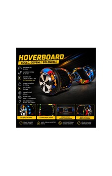 Hoverboard 6.5 İnç Led Işıklı Taşıma Kollu 36v 5.2ah Elektrikli Kaykay Çok Renkli Hoverboard 6.5 İnç Led Işıklı Taşıma Kollu 36v 5.2ah Elektrikli Kaykay Çok Renkli